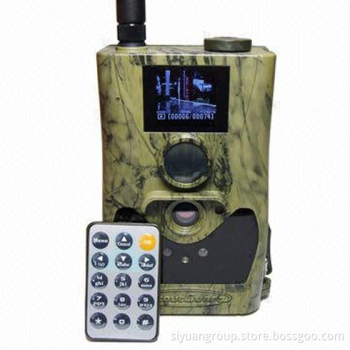 Invisible black IR scout hunting camera with 1.5" color LCD, auto timer, auto sending picture by MMS